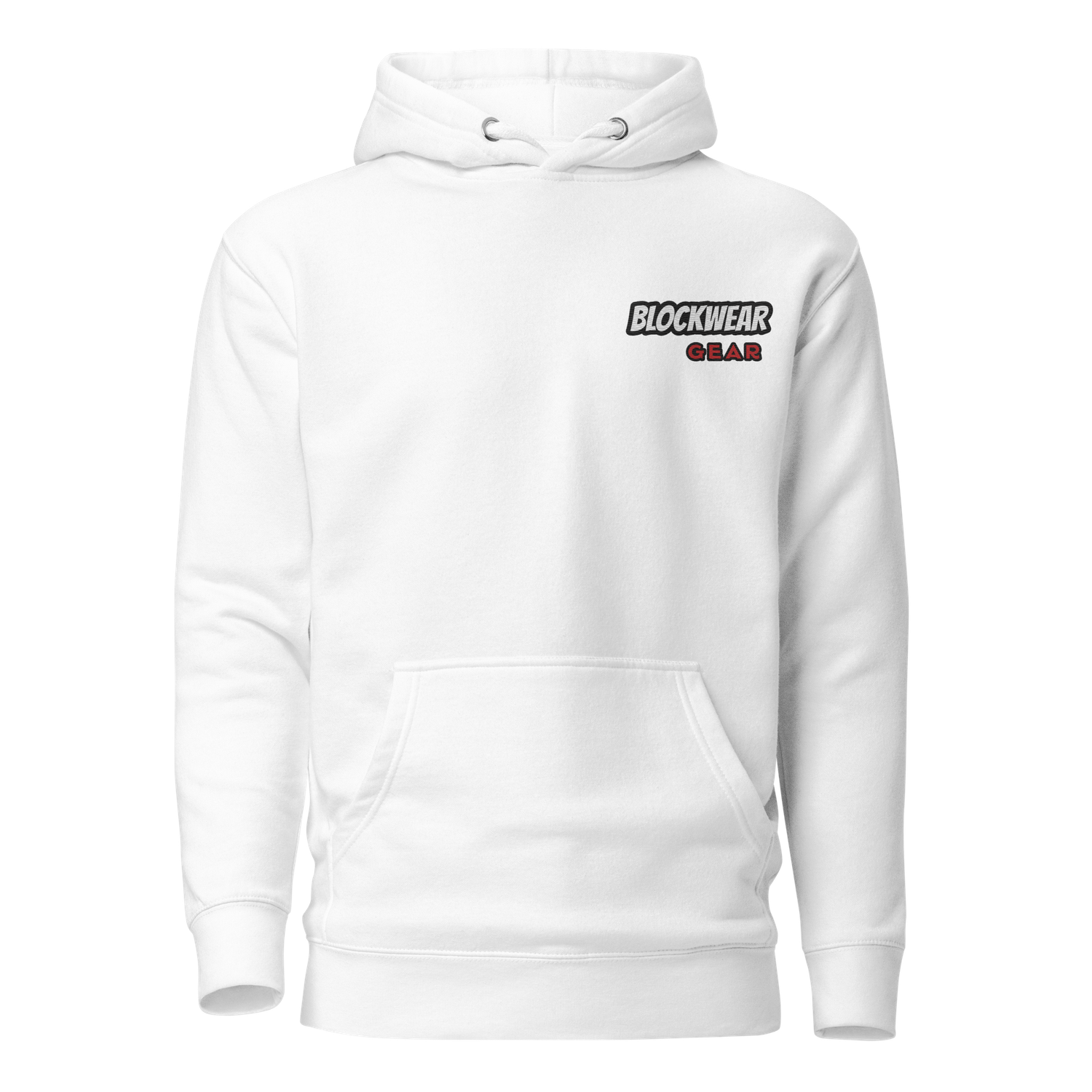 Staple hoodie with large embroidery &quot;Blockwear Emblem: Staple Hoodie with Bold Embroidery&quot;