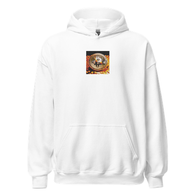 Unisex Hoodie &quot;Crypto Couture: Unisex Hoodie with BTC Coin and Block Wear Gear Lettering&quot;