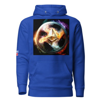 Unisex Hoodie &quot;Ether Elegance: Unisex Hoodie with ETH Image and BlockWEAR Lettering&quot;