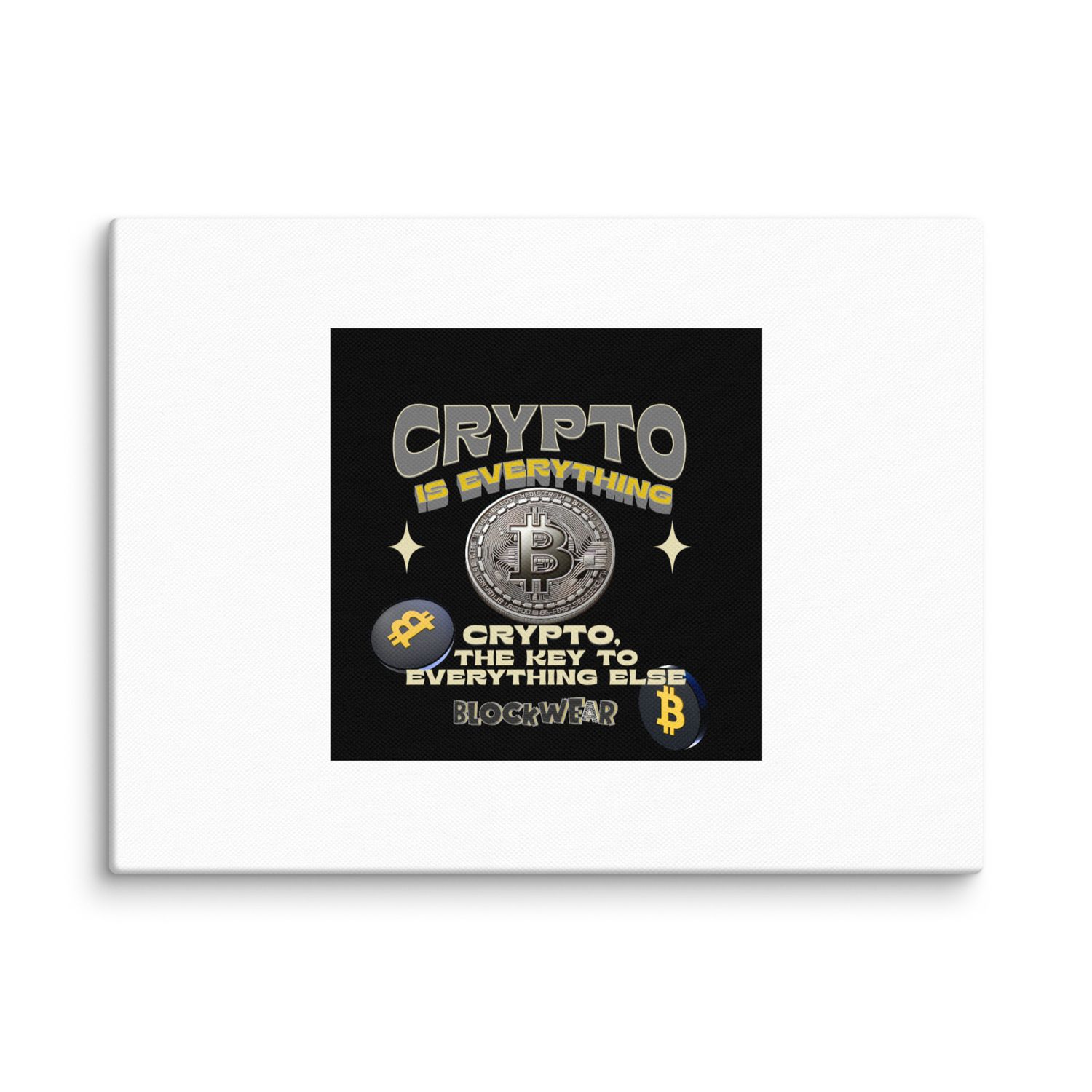 Crypto Is Everything – BlockWear Bitcoin Canvas Art