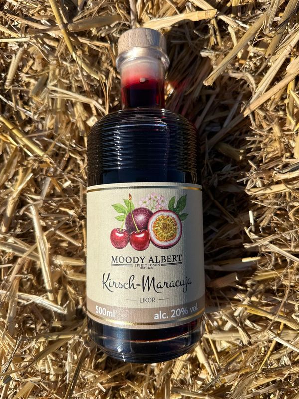 MOODY ALBERT Sommerlikör - Kirsch-Maracuja - 500ml