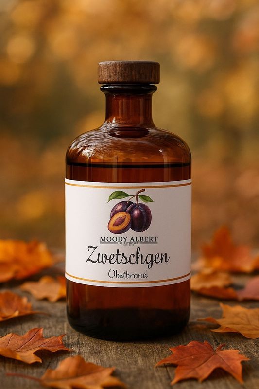 MOODY ALBERT Obstbrand - Zwetschgenbrand - 500ml MOODY ALBERT Obstbrand - Zwetschgenbrand - 500ml