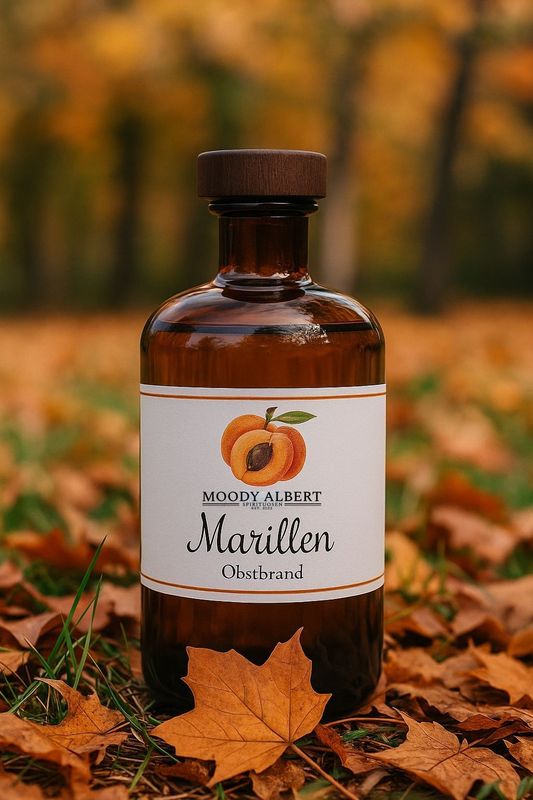 MOODY ALBERT Obstbrand - Marillenbrand- 500ml MOODY ALBERT Obstbrand - Marillenbrand- 500ml