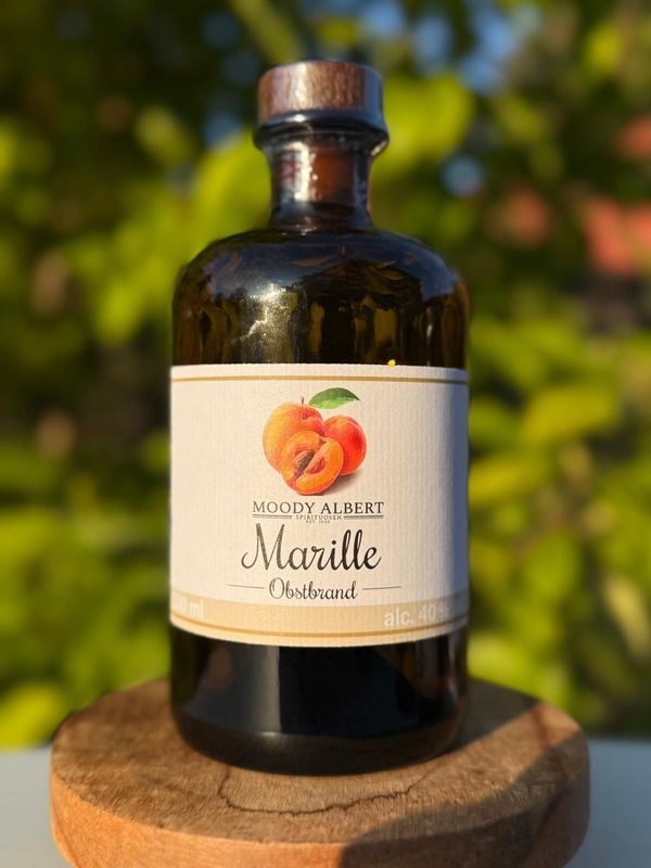 MOODY ALBERT Obstbrand - Marillenbrand- 500ml MOODY ALBERT Obstbrand - Marillenbrand- 500ml