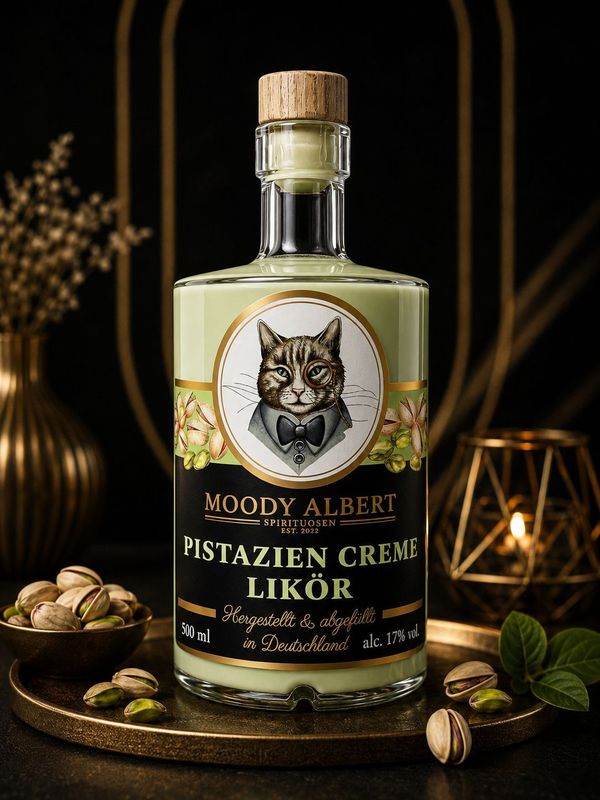 MOODY ALBERT PREMIUM PISTAZIEN CREME-LIKÖR - 500ml