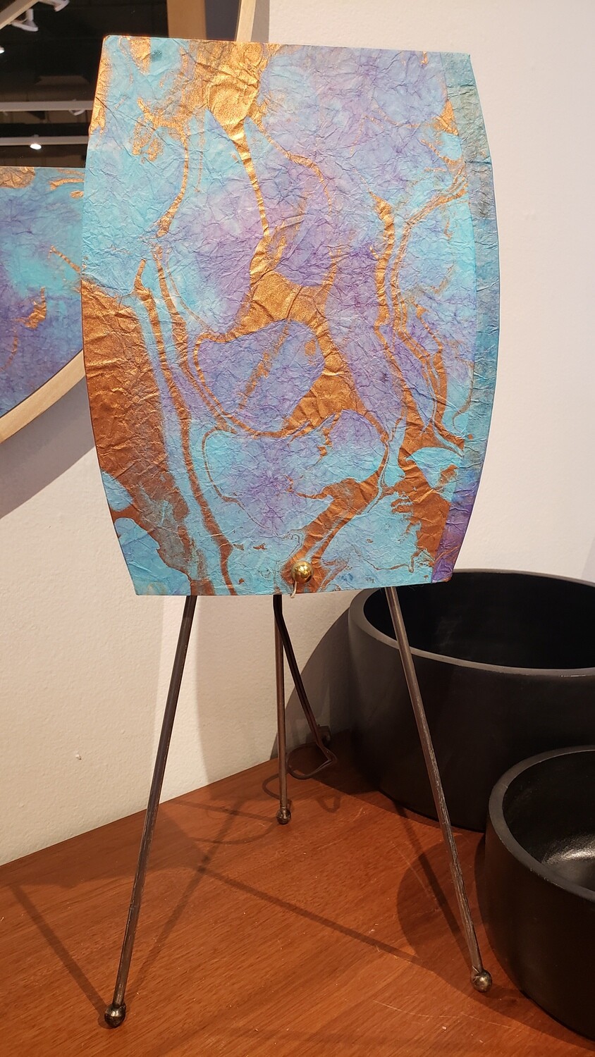 Turquoise, purple and copper
