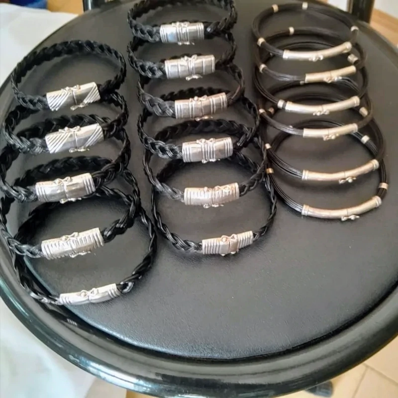 pulsera de pelo de elefante