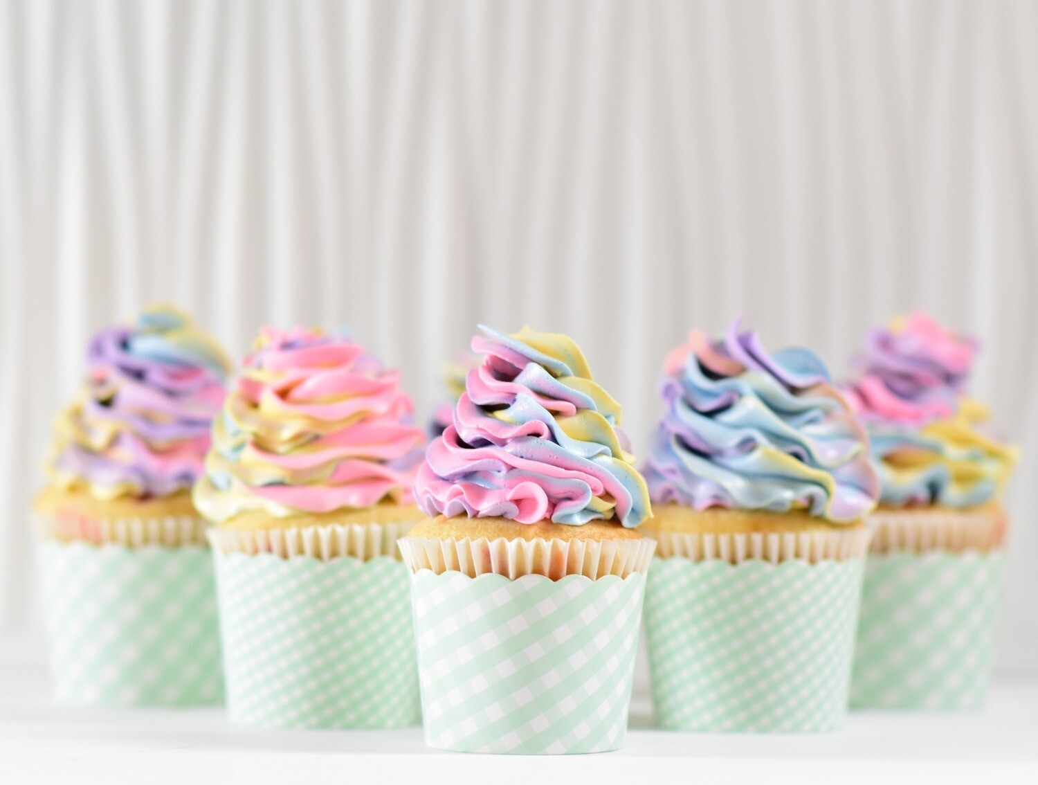 Rainbow Radiance Cupcakes