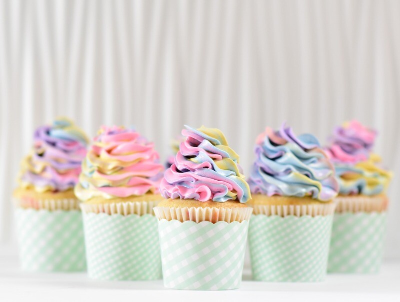 Rainbow Radiance Cupcakes