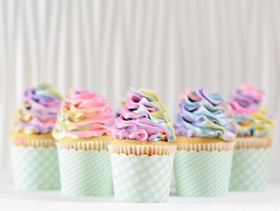 Rainbow Radiance Cupcakes