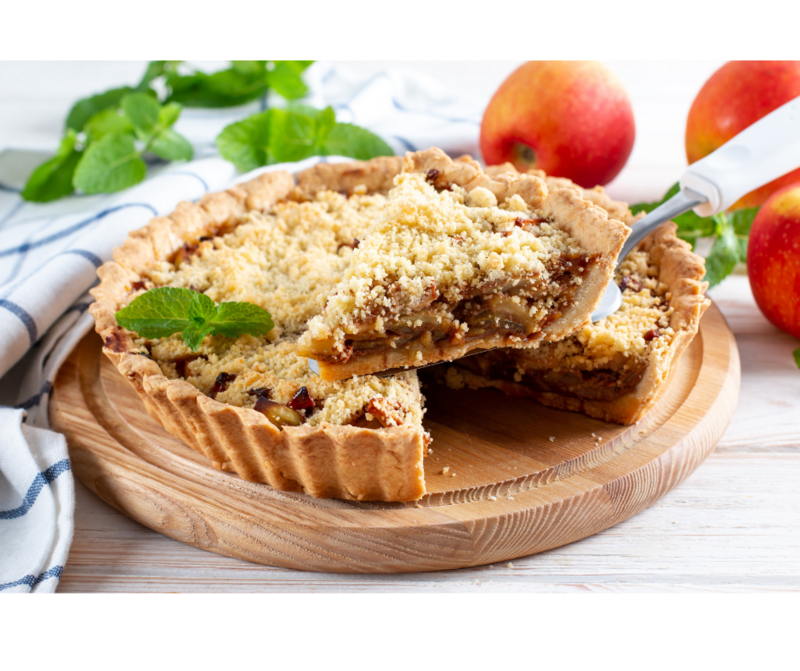 Apple Caramel Tart - Large  (+/- 12-14 slices)