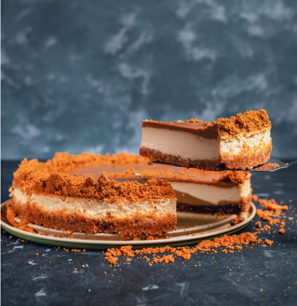Biscoff and Salted Caramel Cheesecake