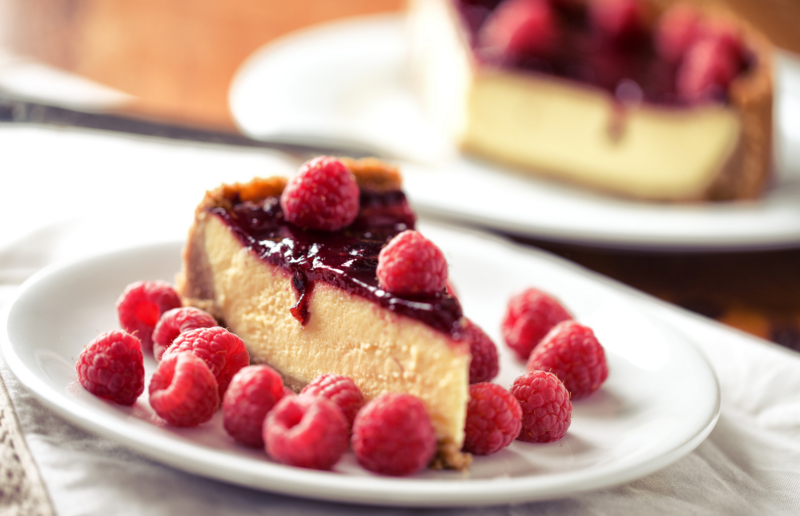White Chocolate Rasberry Cheesecake