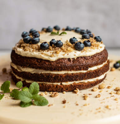 Spicy Carrot Delight Cake with Brown Butter Frosting