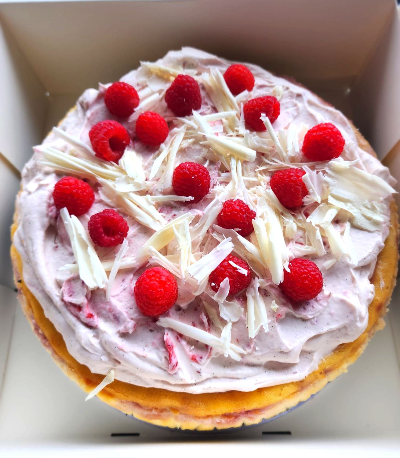 White Chocolate &amp; Raspberry Cheesecake