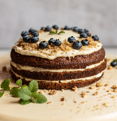 Spicy Carrot Delight Cake with Brown Butter Frosting