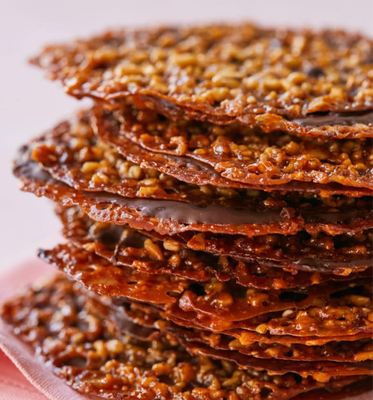 Chocolate Covered Lace Cookies