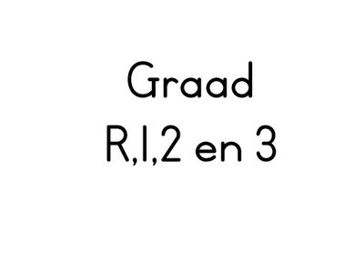 Graad R, 1, 2 en 3