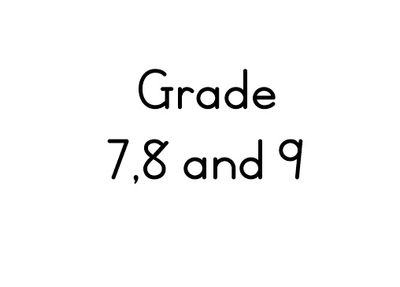 Grade 7, 8 and 9