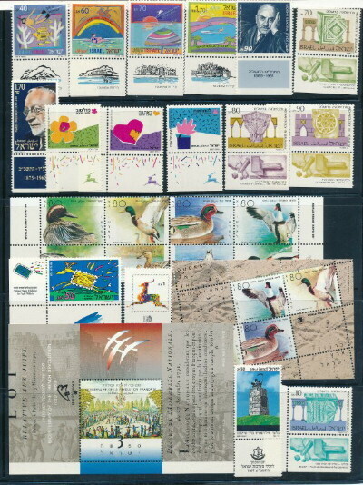 ISRAEL 1989 STAMPS YEAR SET MNH