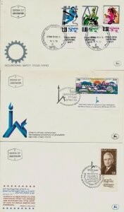 ISRAEL 1975 FDC YEAR SET - SEE 7 SCANS
