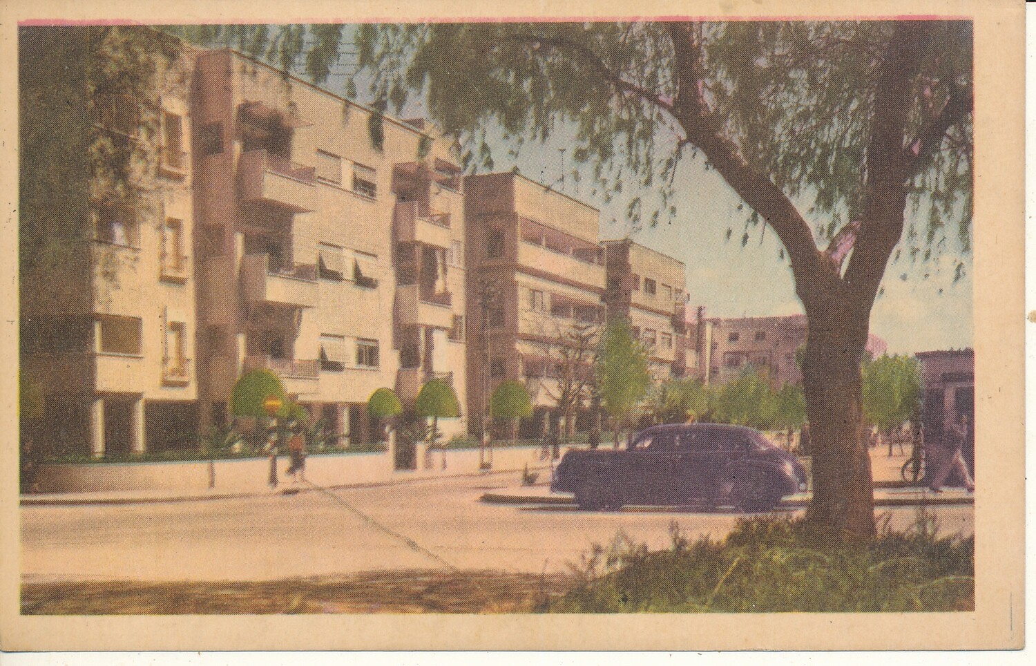 ISRAEL EARLY 1940's TEL AVIV GENERAL VIEW UN-USED POST CARD