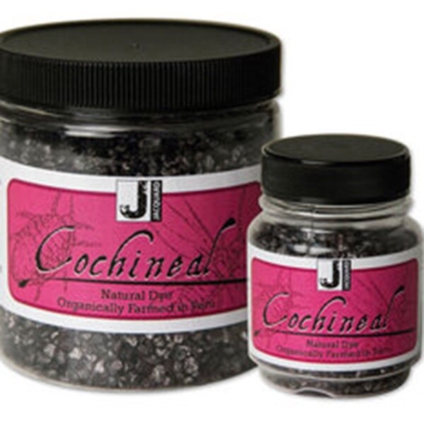Jacquard Cochineal for dyeing pinks, reds, scarlets, violets, fuchsias, and purples. Use as an acid dye with a mordant.