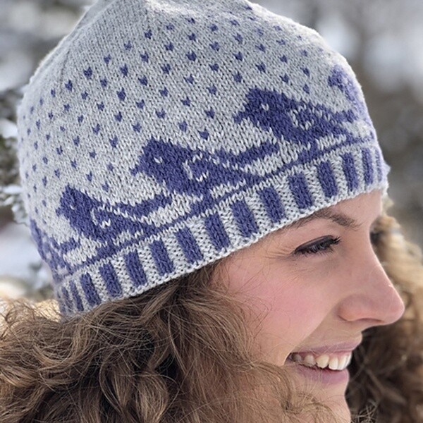 Birds on a Wire Hat pattern