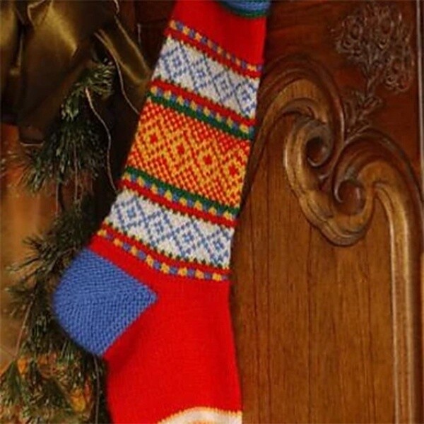 Fair Isle Christmas Stocking pattern