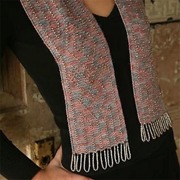Geometric Beaded Scarf  pattern