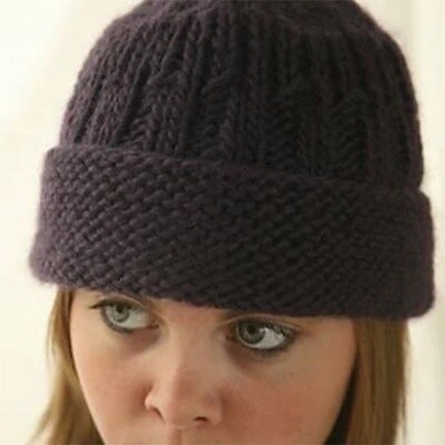 Learn to Knit Hat pattern