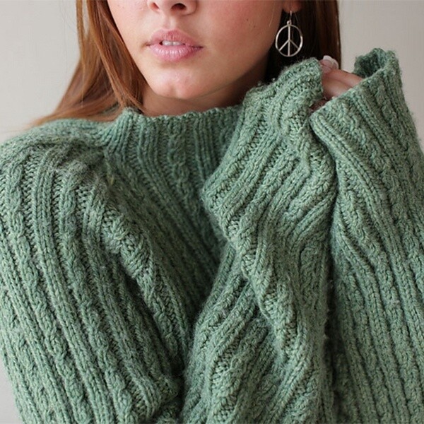 Mini Cable Comfy Pullover pattern