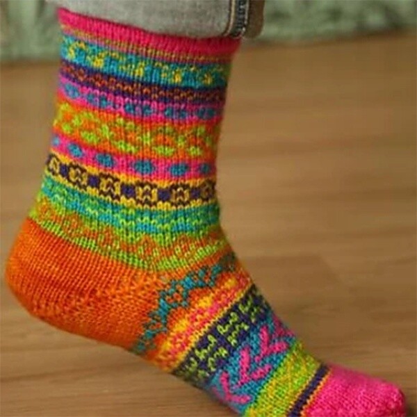 Mix or Match Fair Isle Socks pattern