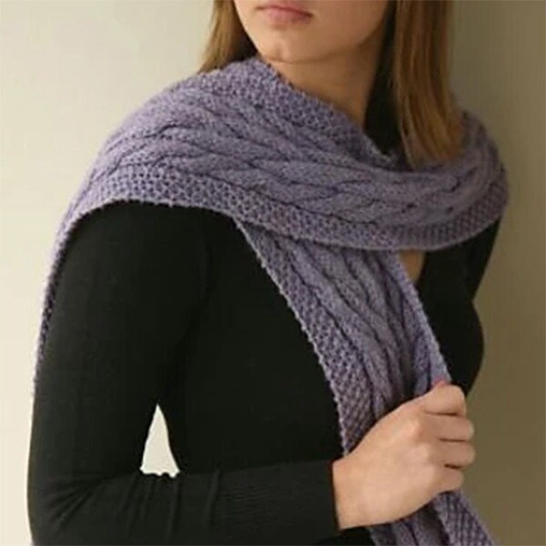 My First Cabled Scarf pattern