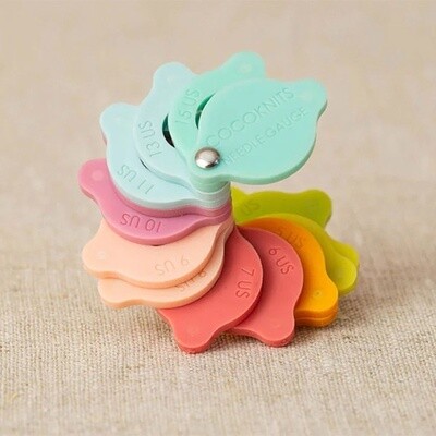 Cocoknits Needle Gauge, fanned out