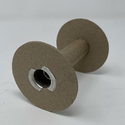 Schacht Cardboard Spool with Metal Ends