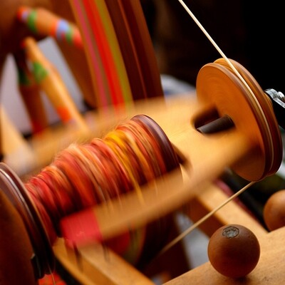 spinning, spinning wheel, spinning wheel bobbin