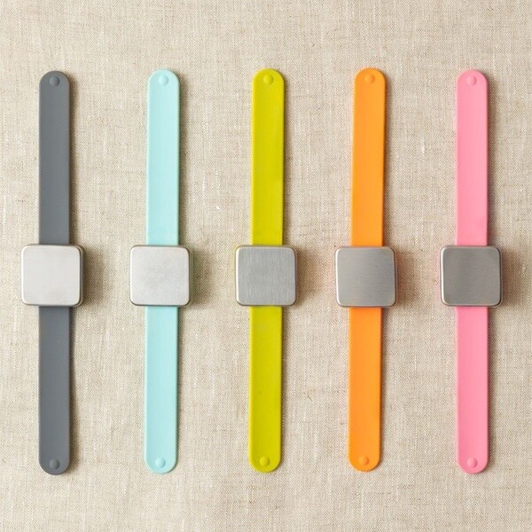 Cocoknits Maker's Keep five colors, slate, gray, duck egg, light blue, chartreuse, yellow, tangerine, orange, hibiscus, pink