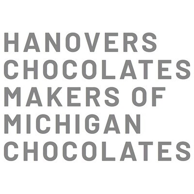 Hanovers Chocolates Makers of Michigan Chocolates logo
