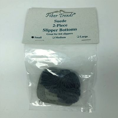 Suede Two Piece Slipper Bottoms in package