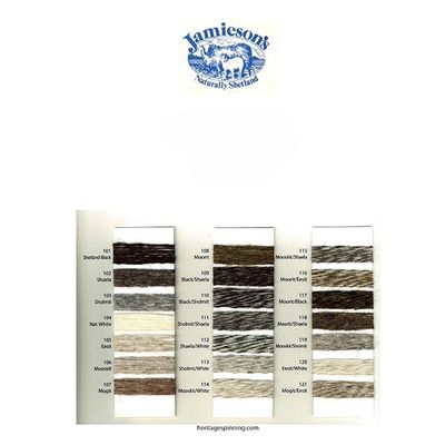 Jamieson's of Shetland Shade Card