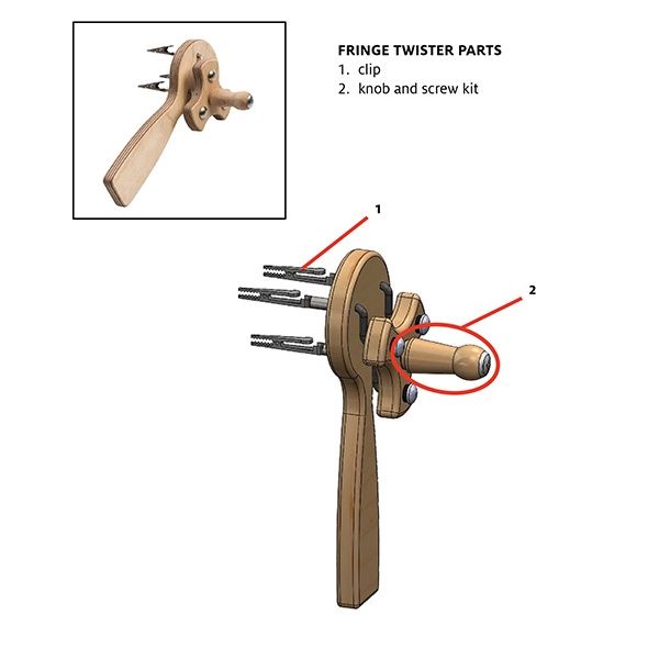 Schacht Fringe Twister Replacement Clips