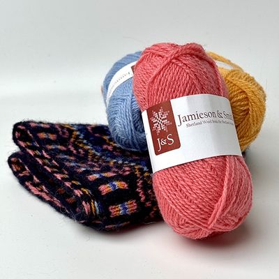 Jamieson & Smith 2 Ply Jumper Weight Jamieson & Smith 2 Ply Jumper Weight yarn with hat