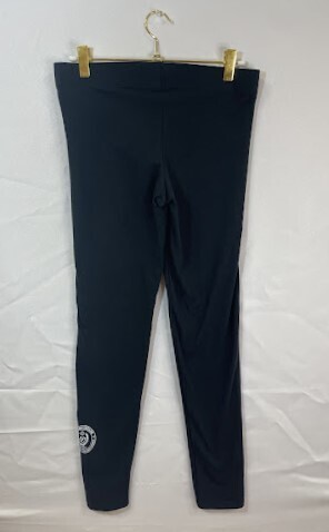Black Adult Leggings w/ White Seal