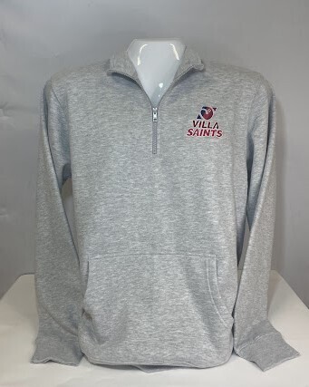 Gray 1/4 zip Saints 