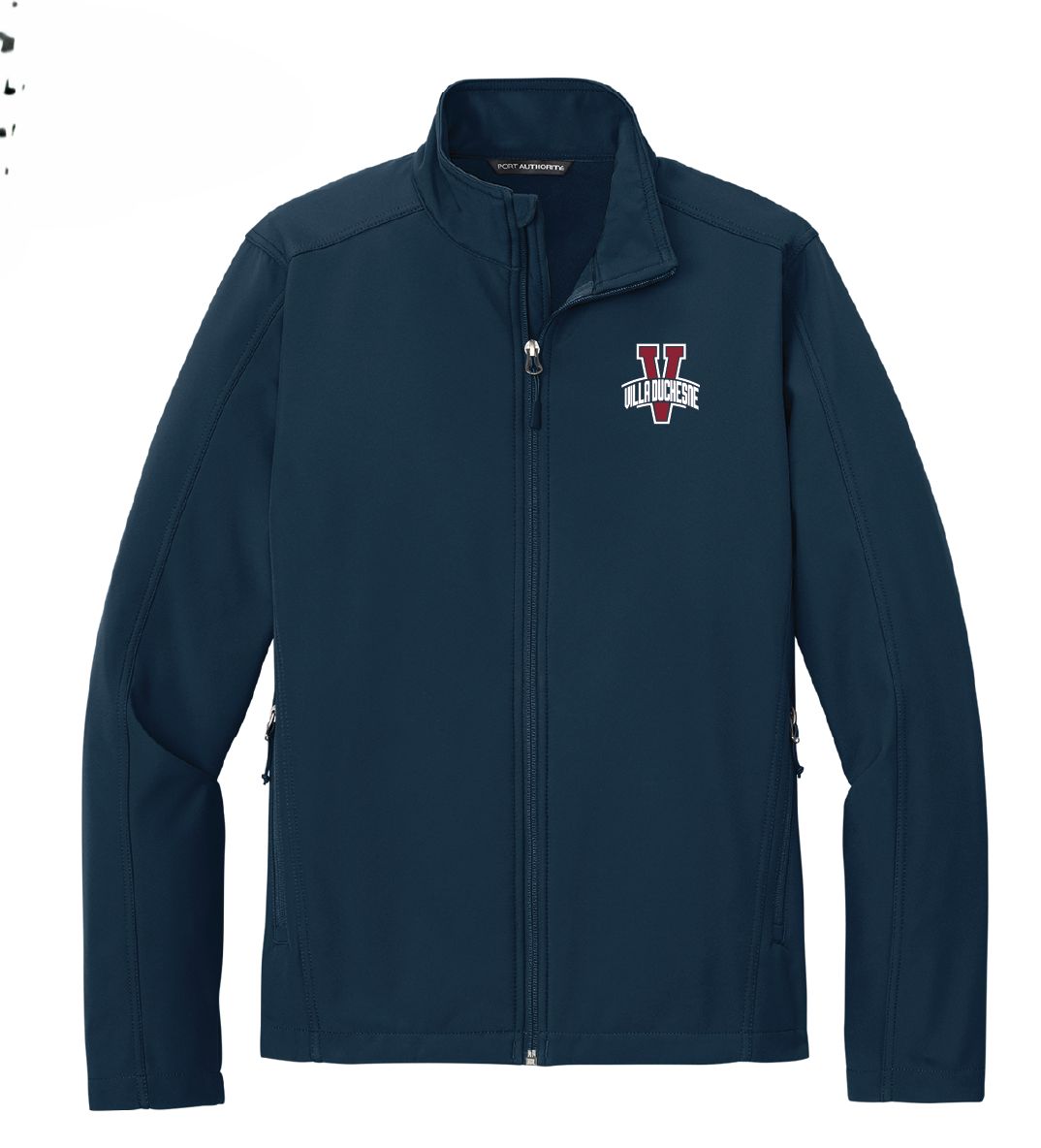 Nvy Mens Full Zip V Spirit logo