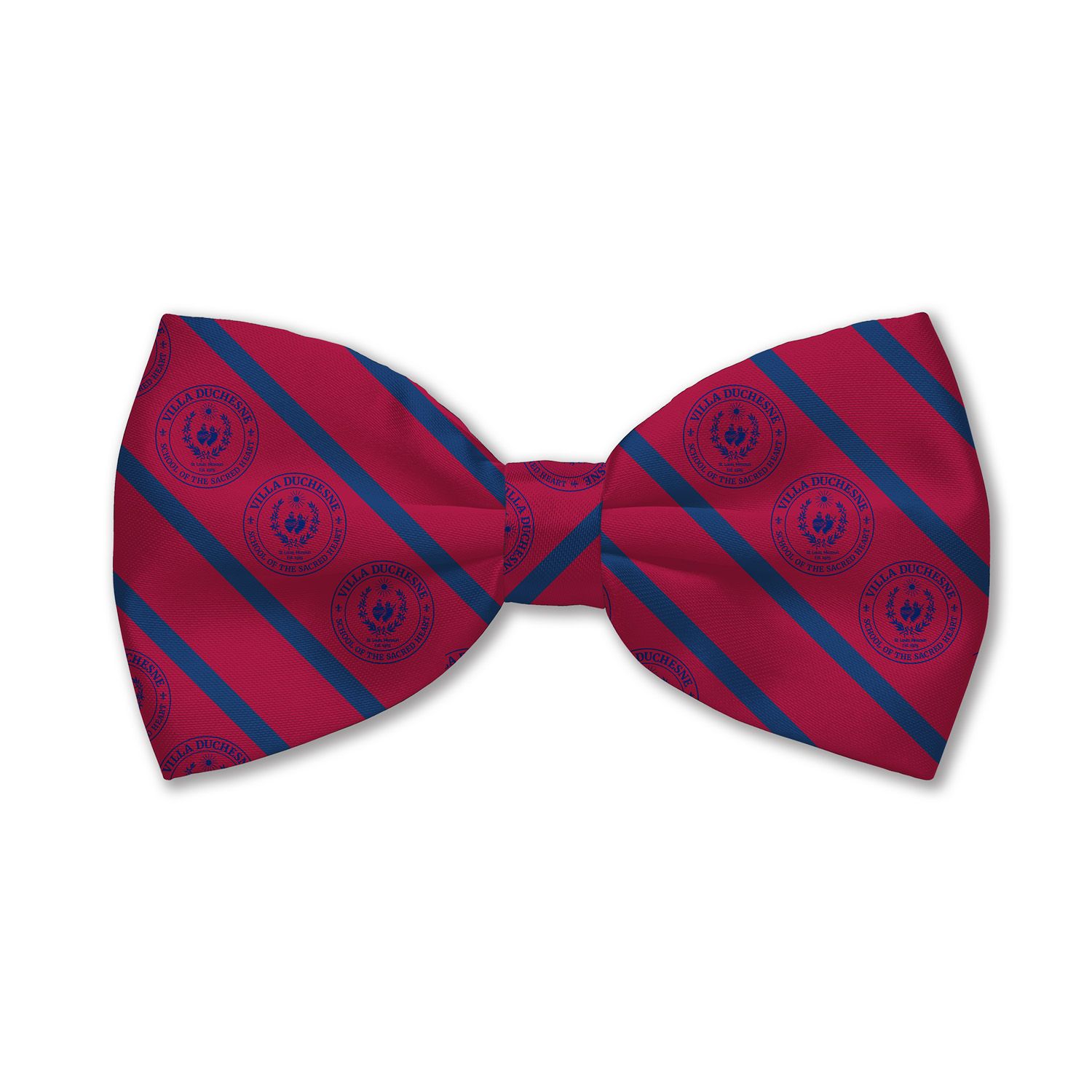 Mens Mrn/Nvy Bow Tie w/ Seal 