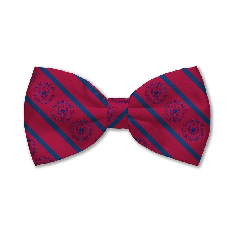 Mens Mrn/Nvy Bow Tie w/ Seal 