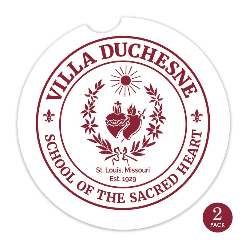 2pk Car Coasters w/ Seal