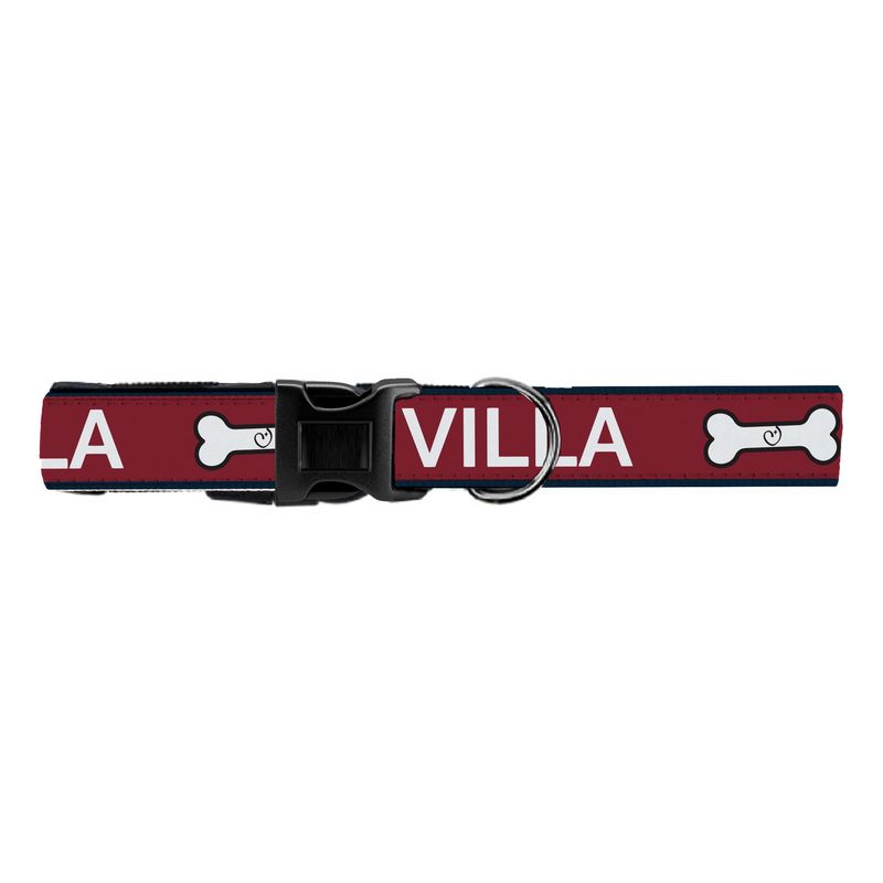 Nvy/Mrn VILLA/Bone Dog Collar